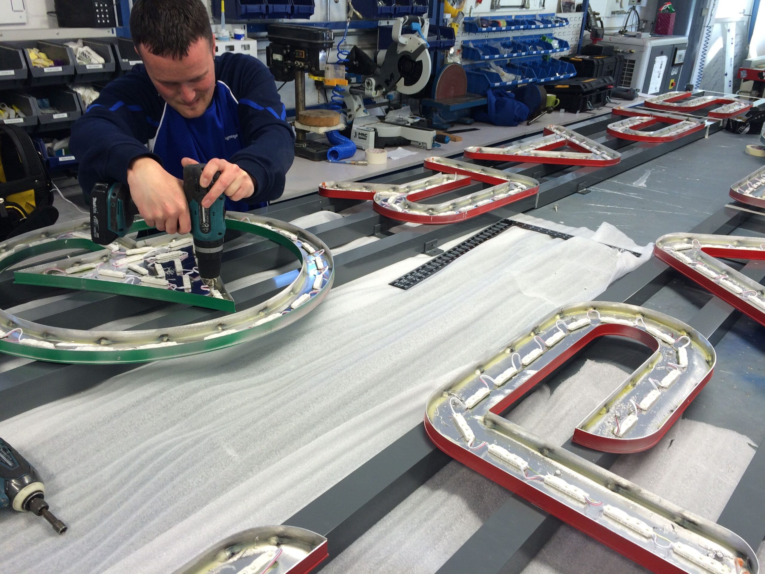 manufacturing of signage