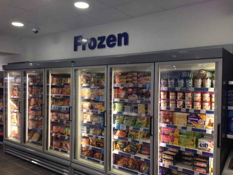 Retail grocery flat cut letters